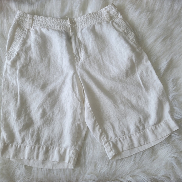 Liz Claiborne Linen Sloane Bermuda 
